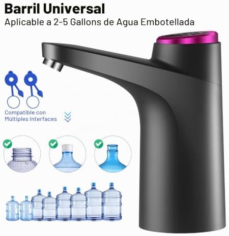 Botón de 600 ml con corte automático del dispensador de agua