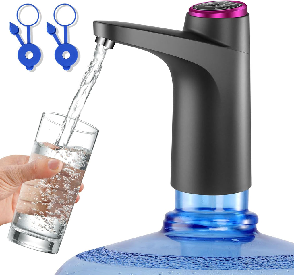 Dispensador automático de agua para garrafón con bomba eléctrica recargable USB