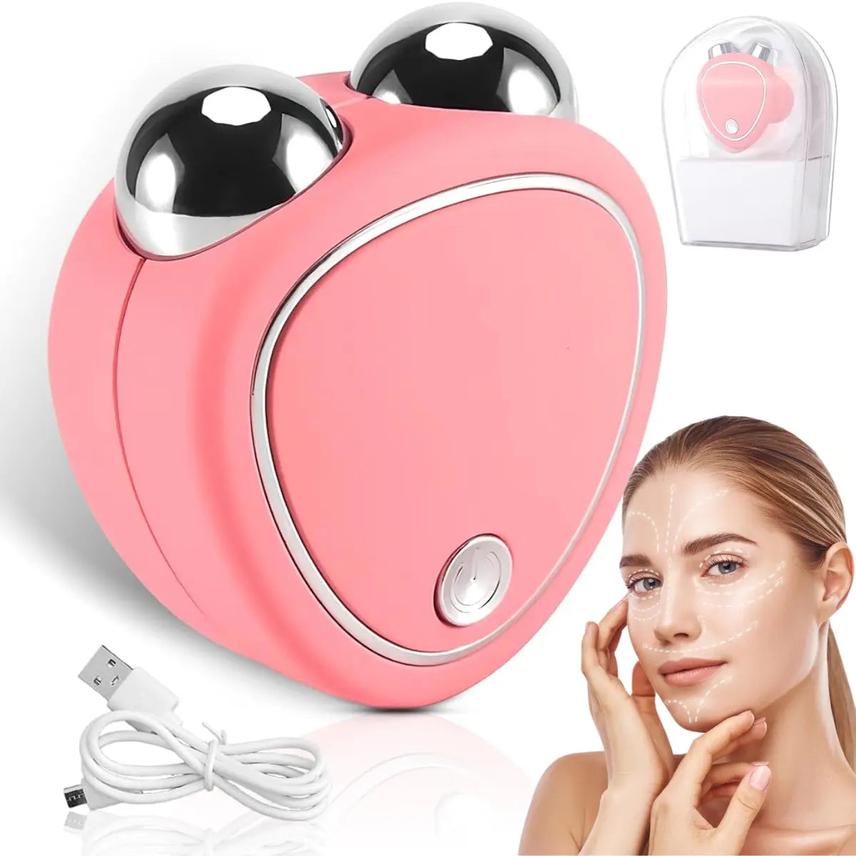Masajeador Facial EMS Microcorriente