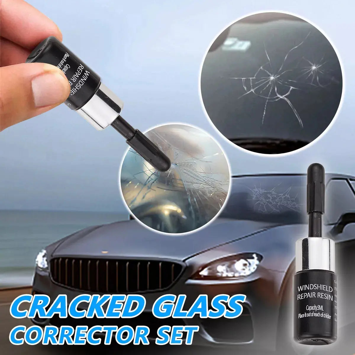 Wind Shield Repair Agent – kit completo
