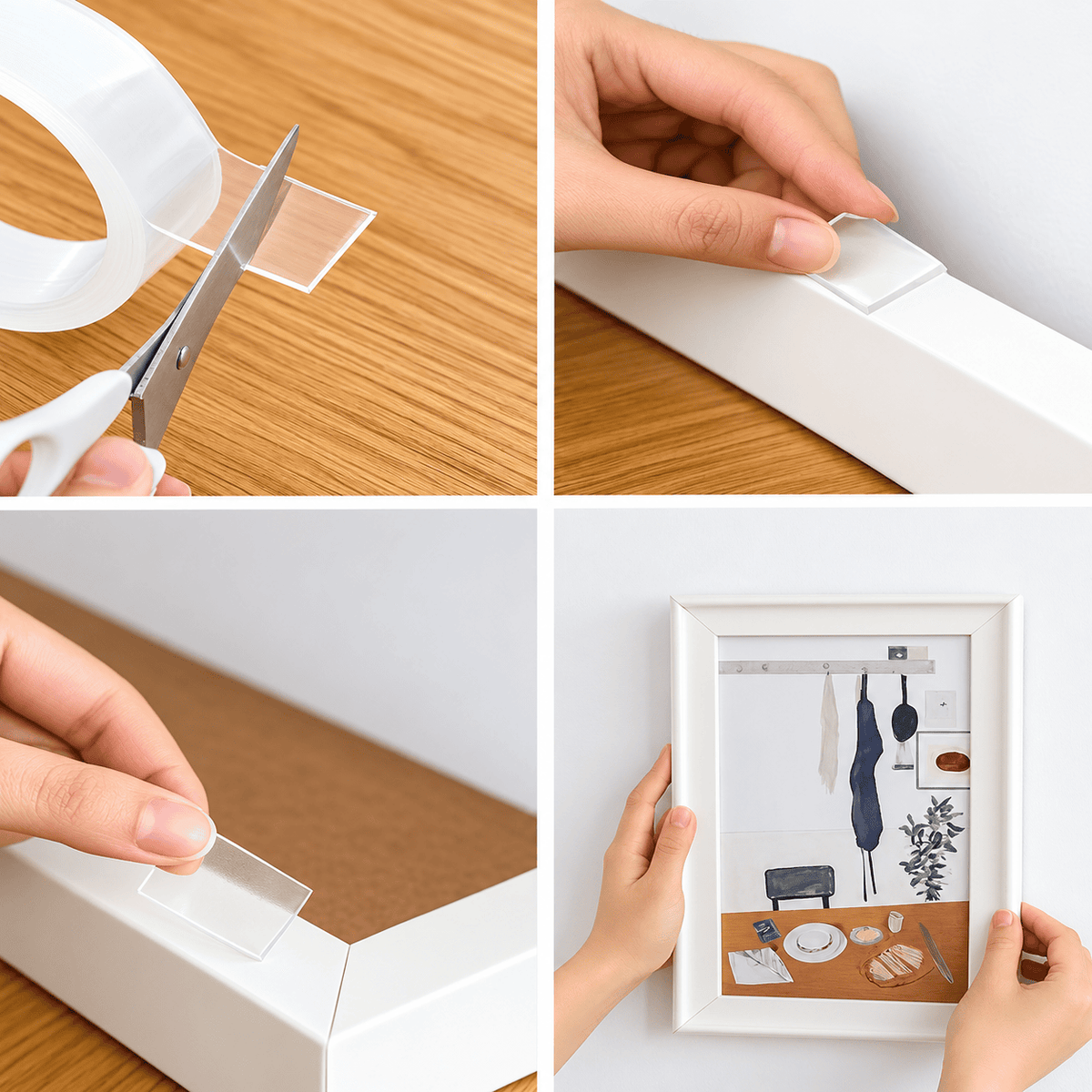 Cinta Mágica Doble Faz 3mts Transparente - Reutilizable